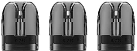 NILI Argus Pod Cartucho (0.7ohm x 3), Voopooo cartucho de 2 ml para cigarrillo electrónico Argus Pod Kit Vaping, sin nicotina