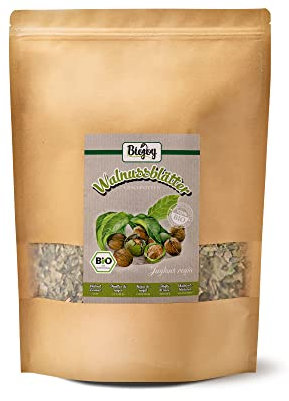 Biojoy Tisane de Feuilles de Noyer BIO (500 g), séchées et coupées (Juglans regia)