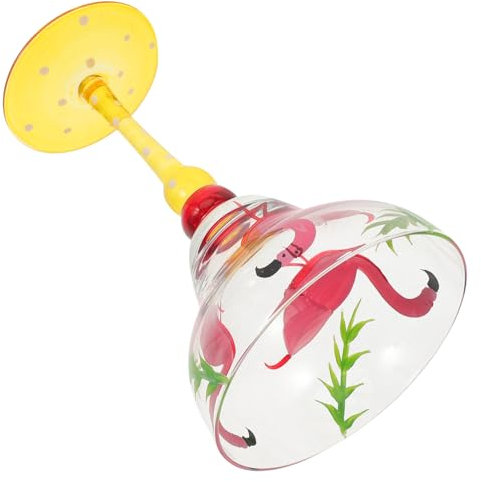 Luxshiny Hand Painted Glass Wine Goblet for Bar and Dinner Settings