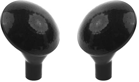 Bauster® Lot de 2 buses de rechange pour arrosoirs 10-15 litres Buse Ø 2,5 cm Noir Buse d'arrosage à visser pour jardin, buse d'arrosage de rechange, pour parterre, entretien de tombe
