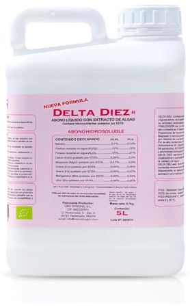 GROWMANIA Fertilizante Delta 10 de Cannabiogen 5 L | Abono Estimulador de Floración de Plantas y Cultivos | Engorde de Cogollos