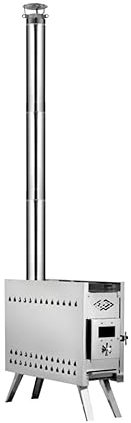 EBAYTV Générateur de Vapeur pour Sauna Poêle de Sauna Pliant au Bois for Chauffage de Tente de Camping en Plein air et Sauna intérieur
