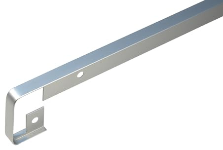 IHC 38mm Barre de finition - Rails d'angle - Plan de travail - Connecteur de 600 mm - Couleur : Aluminium