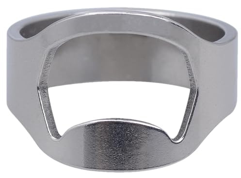 Anillo abrebotellas para hombre,Anillo abrebotellas - Anillo de dedo abridor de botellas de cerveza | Anillo abridor de cerveza de joyería de moda, herramienta de barra de cerveza, abridor de latas de