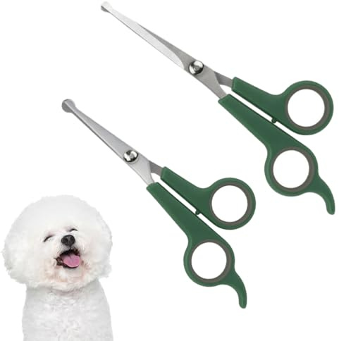 2 PCS Dog Grooming Scissors Set with Safety Round Tip, 2 Sizes