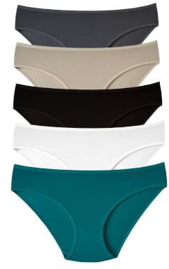 ALYA UNDERWEAR Cotone, Vita Media, Mutande Donna, Traspirante, Confortevole, Morbido Slip, Flessibile, Mutandine, Confezione Multipla, (Multicolor-P10, S)