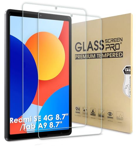 Bighan 2 Pezzi Vetro Temperato Compatibile per Xiaomi Redmi Pad SE 4G 8.7'', Durezza 9H Pellicole Protettive Compatibile per Redmi Pad SE 4G 8.7, Anti-Graffio, Bubble-Free, Ultra Trasparente