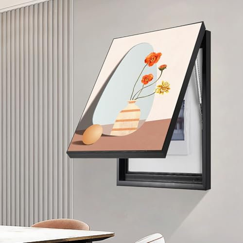 Couvercle décoratif pour compteur électrique – Boîte à fusibles avec cadre photo – Couvercle de panneau électrique pour la maison – Décoration de boîte de compteur
