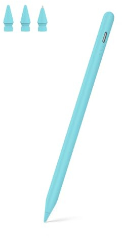 MEKO Stift für iPad Apple Pencil 2. Generation mit Magnetische Kabellose Schnellaufladung und Neigungssensitivität für iPad Pro 12,9'' 3-6 Gen. /11'' 1-4 Gen. /iPad Air 4/5. Gen/iPad mini 6. Gen Blau