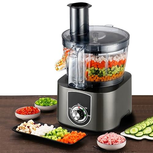 Cortadora Automática De Frutas Y Verduras: Corta En Dados Y Rebana, Rebanadora Y Trituradora De Verduras Multifuncional, Procesador De Alimentos Para Cebolla, Zanahoria Y Pepino.,Grey