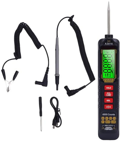Digitaler Pen Multimeter NCV -Induktion Elektrische Tests Autoidentifikationsstift mit Federdraht