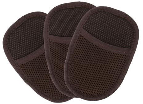 HAPINARY 3pcs Shoe Polishing Gloves Shoe Shining Mitts with Faux Lambswool Buffing and Cleaning for Leather Car Care Small Black