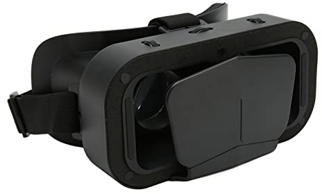 CHICIRIS 3D VR -glasögon Nedersiv Spelstimulering 90 Graders Vidvinkellins för Mobiltelefon, Kompatibla IOS, Elastiska Huvudbonader