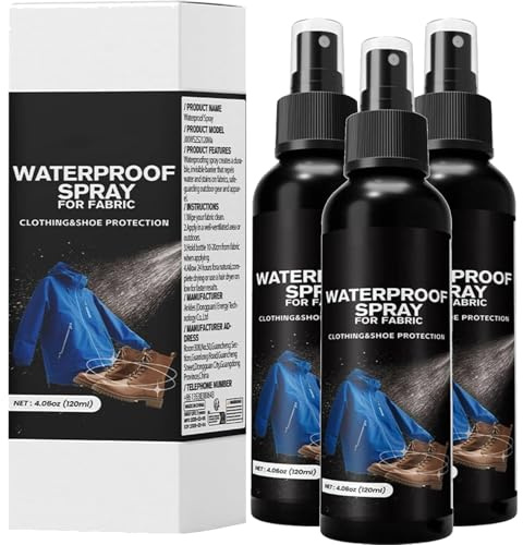 Fabric and Leather Proof Spray-On, Waterproofing Spray for Leather Fabrics, Waterproofer for Combination Footwear, Highly Effective Cleaning and Waterproofing Footwear Products