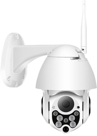 GUYSGNX Telecamere di sicurezza, Telecamera IP da 4 MP di sicurezza HD 1080P for esterni sorveglianza wireless rete con monitoraggio automatico per uso esterno(4MP NO SD Card)