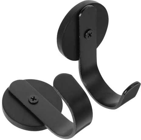 KOMBIUDA 2 Pezzi Gancio Magnetico per da Porta Anteriore Gancio Metallico Resistente Fino Supporto per Ghirlande Compatibile con Superfici Lisce come in Metallo e Vetro