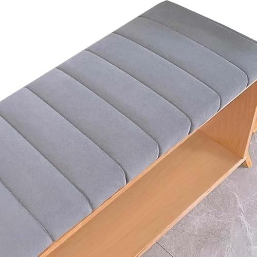 Generisch Bankauflage, Abnehmbarem Sitzkissen Banks, rutschfeste Gartenbank Auflage, Waschbar Sitzauflage Banks für Innen Outdoor Fensterbank Couch ban k Eckbank Auflagen,Grau,90x30x4cm