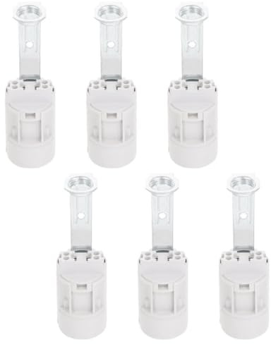 Yardenfun Douilles E14 Lot de 6 Support Pied 75 MM, Douilles pour Lampe et Plafonnier, Convient pour Décoration Intérieure et Usage Commercial