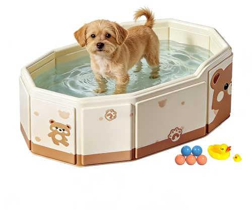 Bañera infantil para ducha, 75 x 45 cm, ahorra espacio, bañera plegable con tapón de drenaje, para niños, niñas, mascotas, gatos, perros, ducha, piscina, hogar, apartamento, viajes, camping, granja