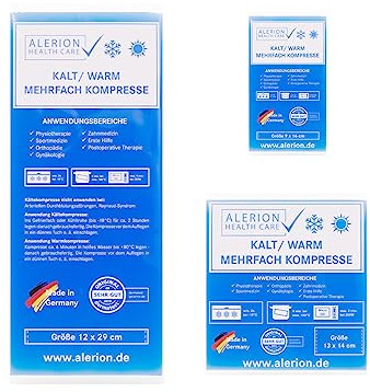 Kalt-Warm-Kompresse Sparpack 3 verschiedene Größen Mehrfach Kompresse Wiederverwendbar Coolpack Mikrowellen geeignet 1x Klein 1x Mittel 1x Groß