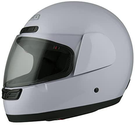NZI Activy 3 - Casco Integral (57 cm), Color Blanco Brillante