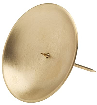 NKlaus Kerzenhalter nklaus Messing kerzenhalter, für Kerzen, Ø10cm, 1 Stück | Messing; matt; Ø10cm; Ø 10 cm; 10 cm; 7,2 cm; 0,4 cm; Gold; Messing; adventskranz kerzenhalter messing