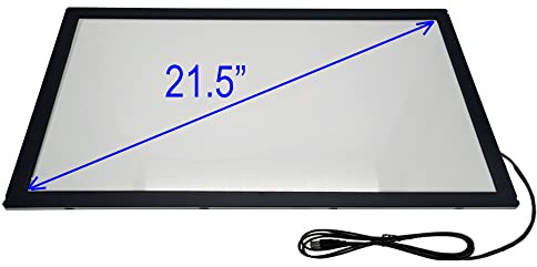 Chengying 21.5 inch (16:9) Infrared Multi-Touch Overlay - IR Touch Frame - 21.5 Infrared Touch Panel - USB Interface - with Protective Glass