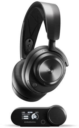 SteelSeries Arctis Nova Pro Wireless Xbox Multi-System Gaming Headset - Premium Hi-Fi Drivers - Active Noise Cancellation Infinity Power System - Stealth Mic - Xbox, PC, PS5, PS4, Switch, Mobile