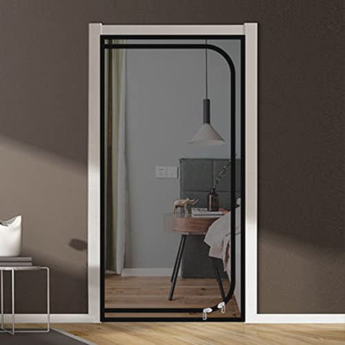 TONGha Custom Screen Door Anti-Moskito Fliegengitter Mesh Selbstklebend Tür Balkon Mesh Netz mit Reißverschluss Anti-Tearing Reißverschluss Türnetz