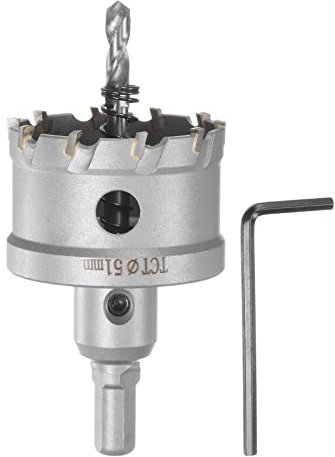 sourcing map Metal Hole Saw Carbide Cutter 51mm / 2 Dia for Stainless Steel, Metal
