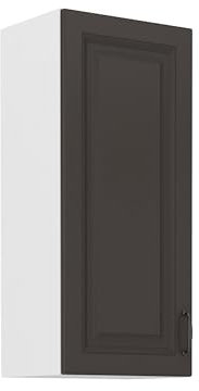 Kuechen-preisbombe Hängeschrank 40 cm Stilo Grau Küchenzeile Küchenblock Küche Landhaus Höhe 90 cm