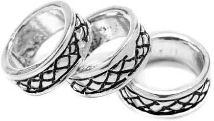 Windalf Kleine Wikinger Haarperle Bartperle JONA 7 mm Vintage Viking Haarschmuck 925 Sterlingsilber