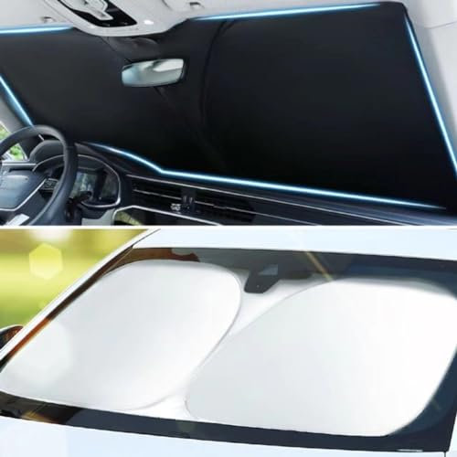 Sonnenschutz Auto Frontscheibe Innen für MG EHS 2019-2024,Faltbar Reflektierend Sonnenblende UV Shutz Auto Sonnenschirm Sommer Frontscheibenabdeckung Einfache Lagerung