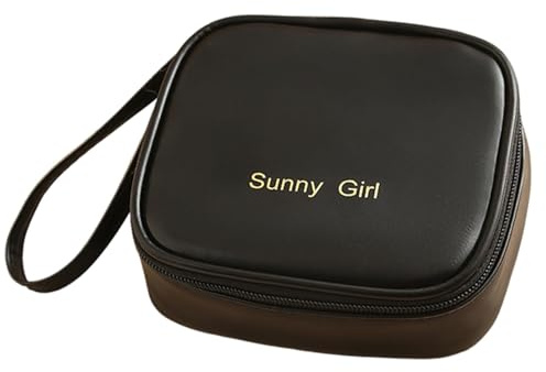 Bolsa de período, estuche para compresas | Bolsa de compresa menstrual con cremallera de cuero PU | Bolsas menstruales Porta compresas de lactancia Bolsas para compresas menstruales para bolsas