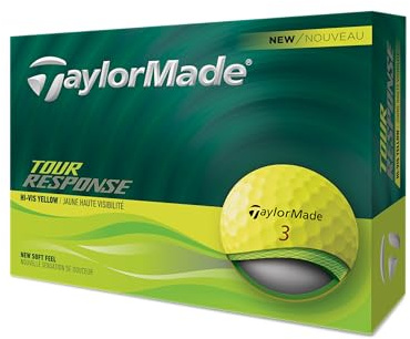 TaylorMade 2025 Golf Tour Response gelbe Golfbälle