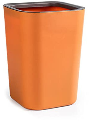 HYROOY Corbeille à papier en plastique orange