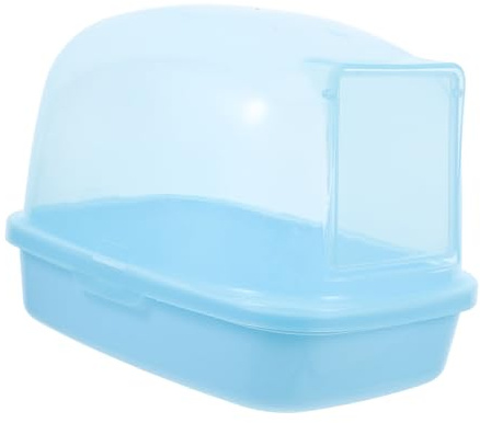 Milisten Alloggiamento per Piccoli Animali Contenitore per Bagno di Sabbia Trasparente Lettiera per Criceti e Cincillà Vasca da Bagno per Gerbilli e Ratti Facile da Pulire e Mantenere