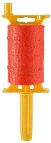 Koolenry Hilo de Albañil con, Carrete de Hilo Recargable de 540 Pies y 18 Pulgadas, Hilo de Nailon para Herramientas de Jardinería o Albañilería