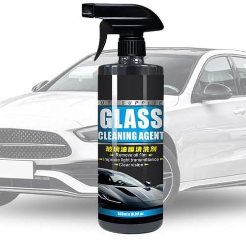 Auto-Glasölfilm-Entferner, 500 ml, Auto-Glasreiniger, Fettlöser für Nachtfahrten, Winter, Langstreckenreisen, Vorbereitung vor Regen, Parkplatz