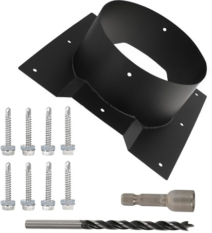 8 Shipping Container Vent 8 Inch Corrugated Roof Vent Adapter Roof Vent Adapter Fits for Whirlybird Roof Turbines, Set of 1