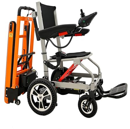 Elektrischer Treppensteiger,Elektrischer Rollstuhl,Handwagen,Elektrischer,Faltbarer Treppenstuhl,200-W-Bürstenlosmotor,Maximale Traglast 150 Kg A