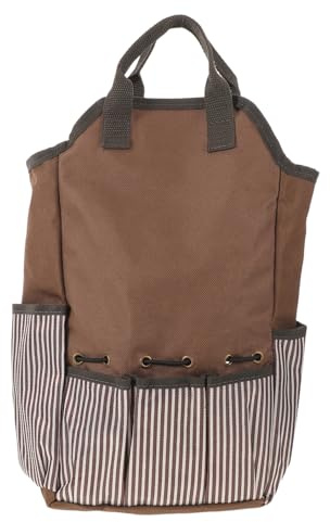 Anneome Borsa Porta Attrezzi da Giardino Oxford, Organizer Portatile con Tasche Multiple, Capiente e Resistente per Giardinieri e Elettricisti