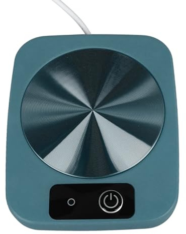 Aumotop USB-driven Kaffevärmare Vattentät Design Smart Konstant Temperaturmugg Värmare Hemmakontor Resor Lättvikts Kompakt PP (Grön)