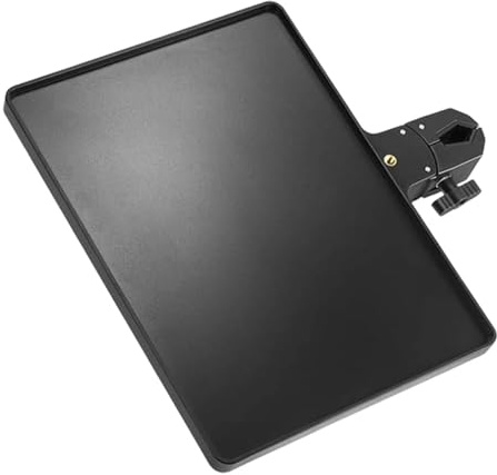 Fenteer Mikrofonständer-Ablage, Klemmbare Ablage für Mikrofonständer, Tischstativ, Ablage für -Handys, Live-Übertragung, 27 Cm X 20.5 Cm X 2