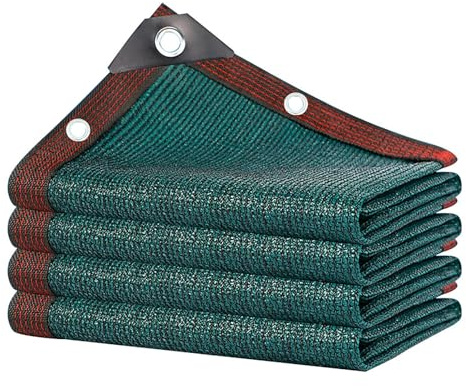 Telo Ombreggiante Resistente Ai Raggi UV 4x5m Teli Ombreggianti Verde Rete da Giardino in HDPE Telo Protezione Solare Esterno - Vela Ombreggiante Per Piante Da Patio Serra Pollaio Pergola