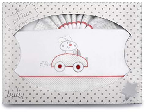 PEKITAS Bebe Juego De Sábanas Franela Conjunto 3 Pcs Mini-Cuna 50x80cm 100% Algodón Gris HECHO EN PORTUGAL