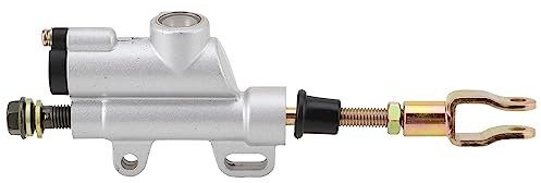 WOOSTAR Arrière Pied Maître-Cylindre de Frein Remplacement pour Coolster Sunl Apollo SSR Pitster Thumpstar 50cc 70cc 90cc 110cc 125cc Chinois ATV 4 Roues Quad Dirt Pit Bike Argent