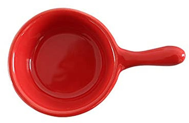 Sauce Boat Ceramic Seasoning Dish with Handle Small Porcelain Dish Seasoning Sauce Vinegar Dish Sauce Dish Dipping Dish Gravy Boat (Color : Red)