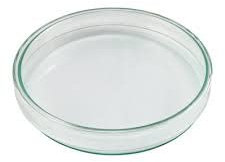 Plato de cristal para cilindro de cristal sin base, plato para velas, posavasos de cristal, diámetro exterior 13,5 cm, altura aprox. 3 cm, grosor de pared 3-4 mm