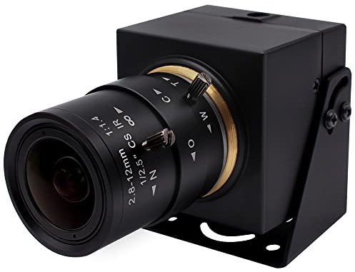 Svpro 1080P USB-Kamera mit 2,8–12 mm optischem Zoomobjektiv, IMX323-Sensor, H.264-Low-Light-Kamera, manueller Fokus, Webcam mit USB-Anschluss für Windows, Linux, Mac-OS, Android